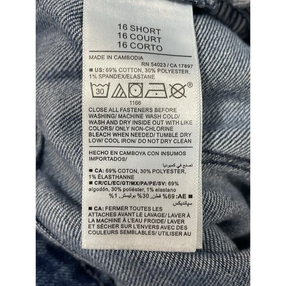 New-Old Navy Blue High-Rise Wow Straight Jeans Women’s Size 16 Short - Picture 8 of 8